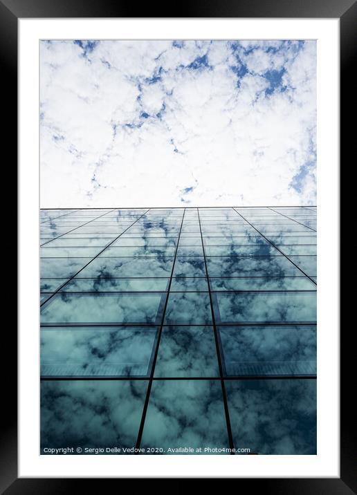 Clouds reflection Framed Mounted Print by Sergio Delle Vedove
