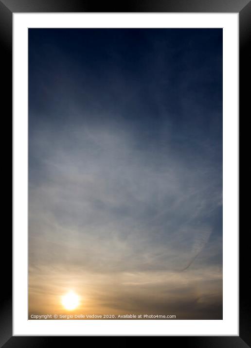 sunset  Framed Mounted Print by Sergio Delle Vedove