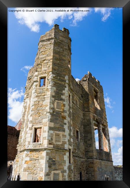 Cowdray Ruins Framed Print by Stuart C Clarke