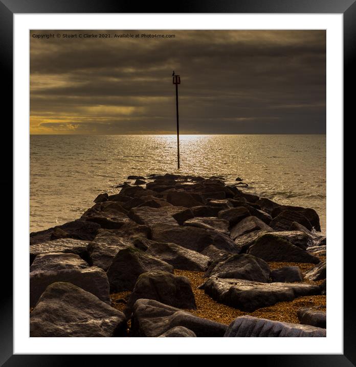 Towards the light Framed Mounted Print by Stuart C Clarke