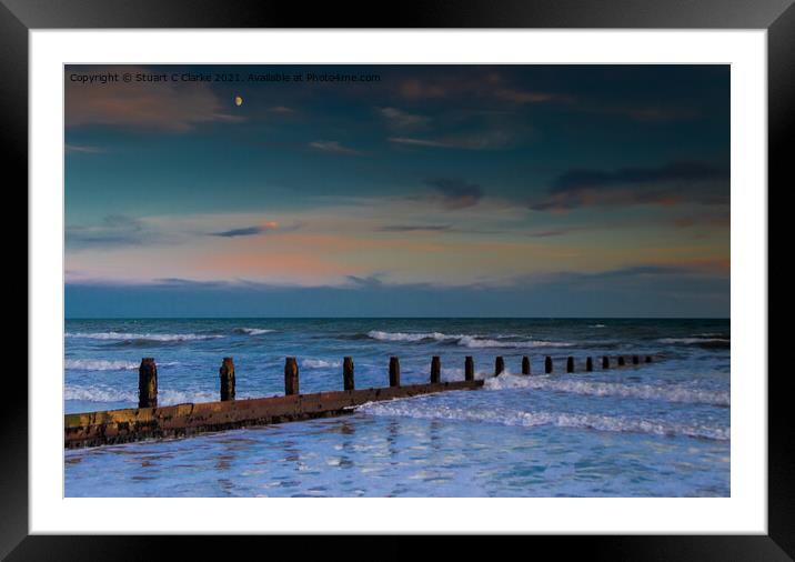 Sundown at Bognor Framed Mounted Print by Stuart C Clarke