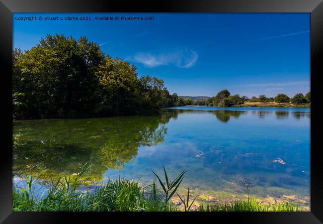 Chingford Pond Framed Print by Stuart C Clarke