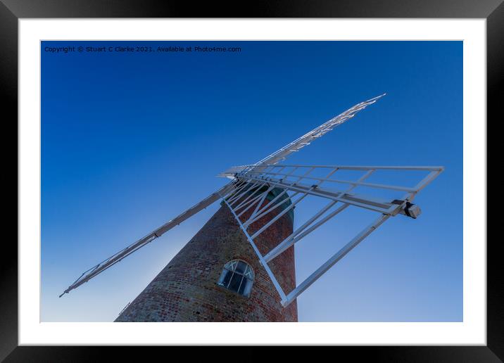 The windmill Framed Mounted Print by Stuart C Clarke