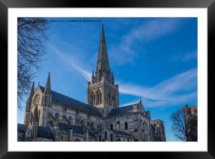 Chichester cathedral Framed Mounted Print by Stuart C Clarke