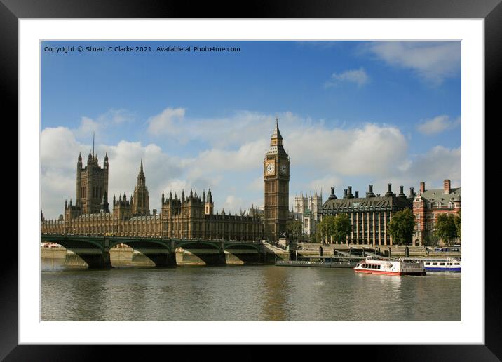 Palace of Westminster Framed Mounted Print by Stuart C Clarke