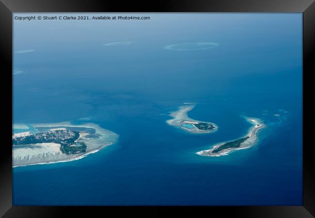 Maldives Islands Framed Print by Stuart C Clarke