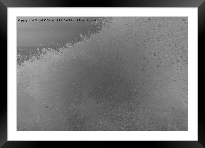 Splash Framed Mounted Print by Stuart C Clarke