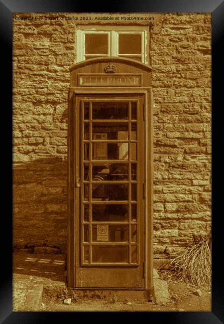 Telephone box Framed Print by Stuart C Clarke