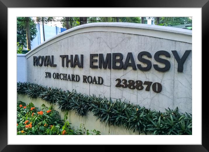 Royal Thai Embassy Framed Mounted Print by Stuart C Clarke