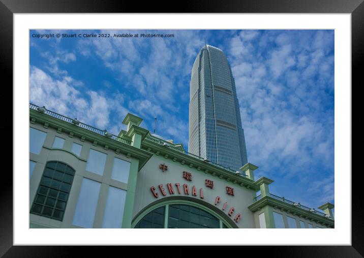 Central Pier Framed Mounted Print by Stuart C Clarke