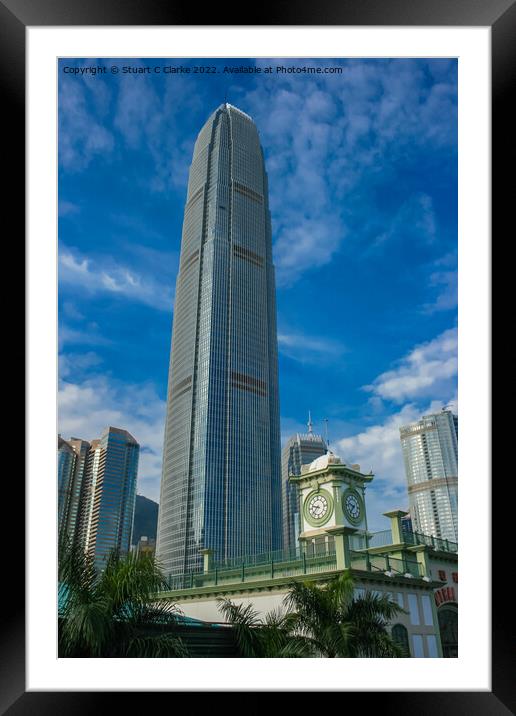 International Commerce Centre  Framed Mounted Print by Stuart C Clarke