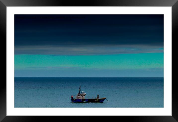 Fishing boat Framed Mounted Print by Stuart C Clarke