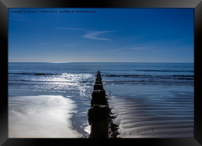 Spring seascape Framed Print by Stuart C Clarke