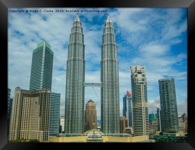 Petronas Towers, Kuala Lumpur Framed Print by Stuart C Clarke