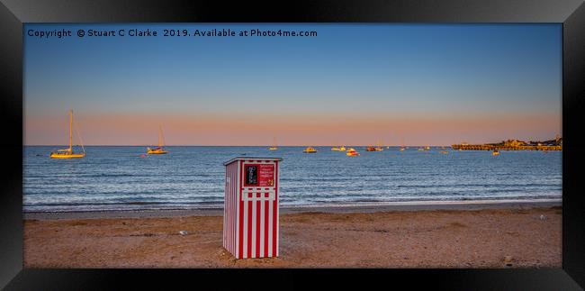 Punch and Judy, Swanage Framed Print by Stuart C Clarke