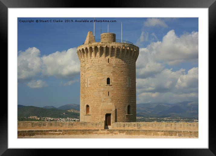 Bellver Castle, Palma Framed Mounted Print by Stuart C Clarke