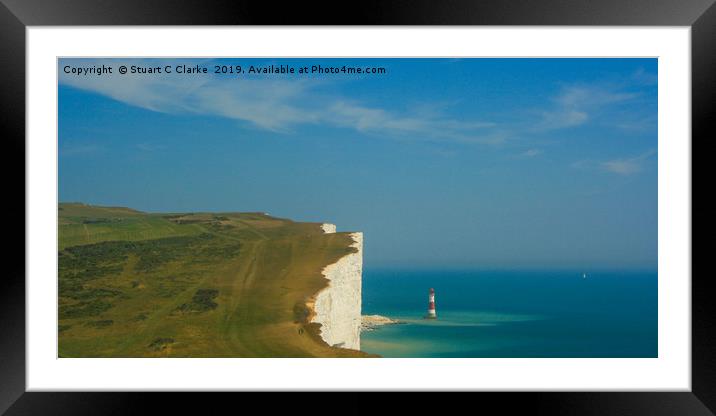 Beachy Head Framed Mounted Print by Stuart C Clarke