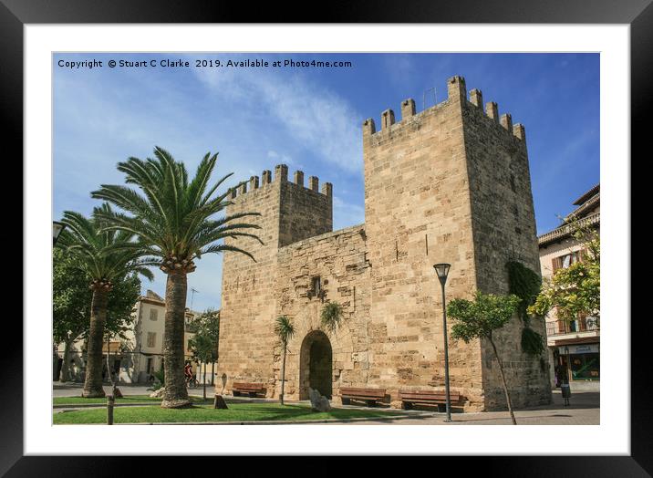 Alcudia old town Framed Mounted Print by Stuart C Clarke