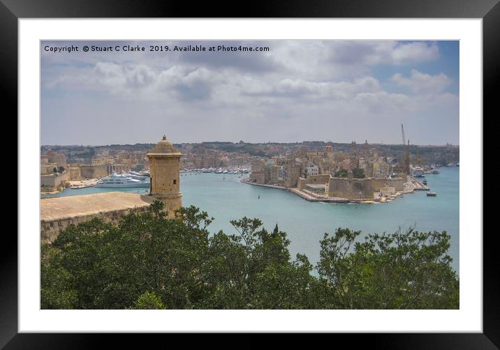 Valetta, Malta Framed Mounted Print by Stuart C Clarke