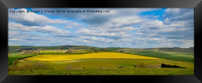 British countryside Framed Print by Stuart C Clarke