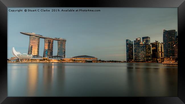 Marina Bay Sands, Singapore Framed Print by Stuart C Clarke