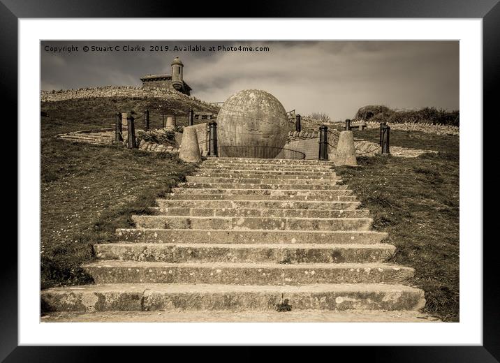 The Great Globe, Swanage Framed Mounted Print by Stuart C Clarke
