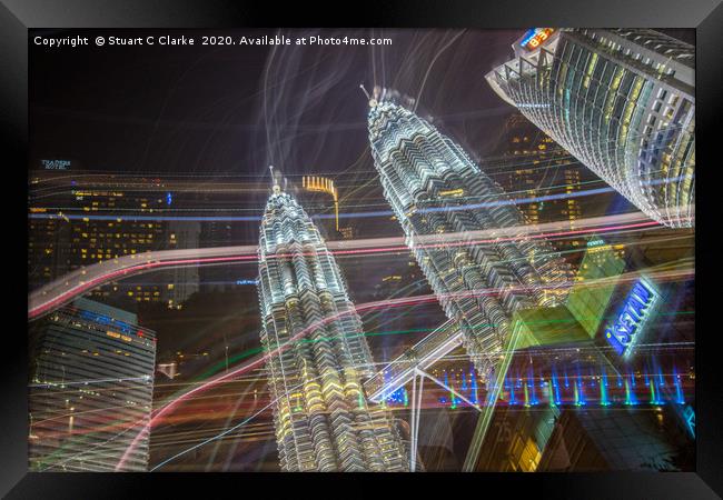 Petronas Towers cityscape Framed Print by Stuart C Clarke