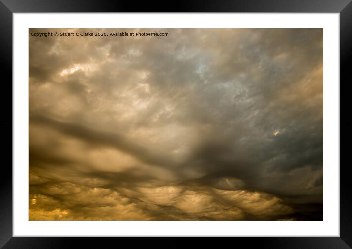 Asperitas clouds Framed Mounted Print by Stuart C Clarke