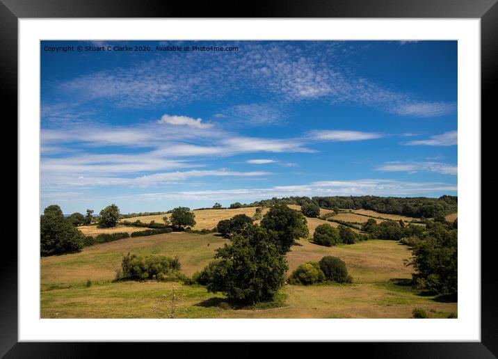 Petworth countryside Framed Mounted Print by Stuart C Clarke