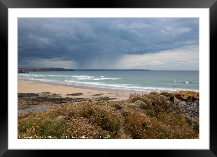 Summertime Storm Framed Mounted Print by Kate Whiston