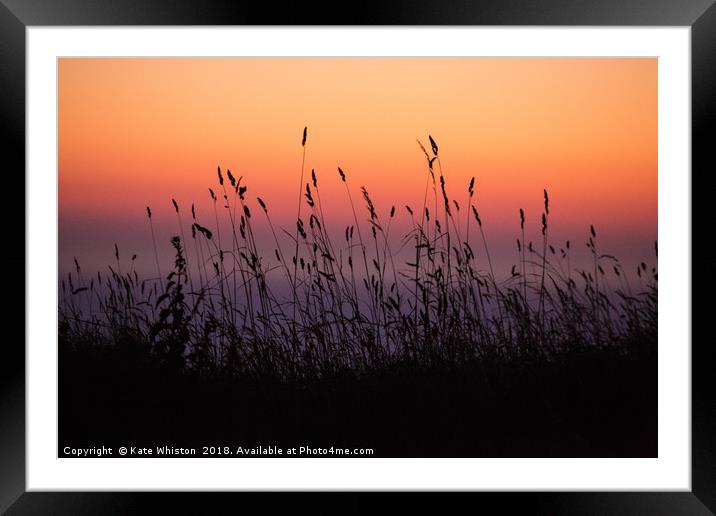 Afterglow Framed Mounted Print by Kate Whiston