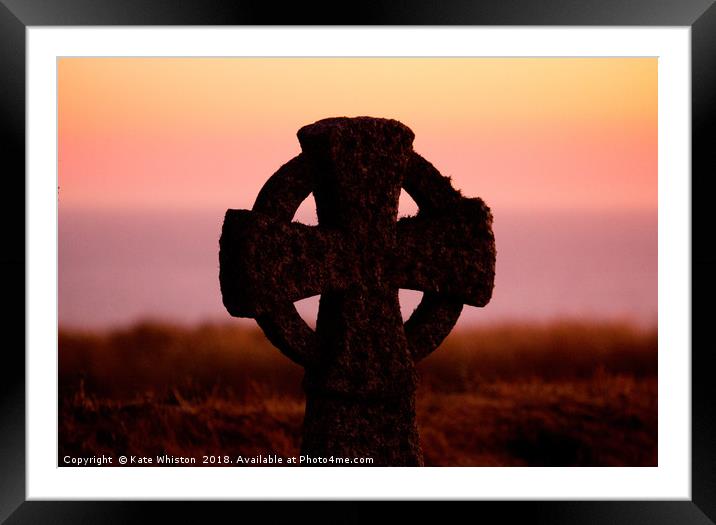 Cornish Cross Framed Mounted Print by Kate Whiston