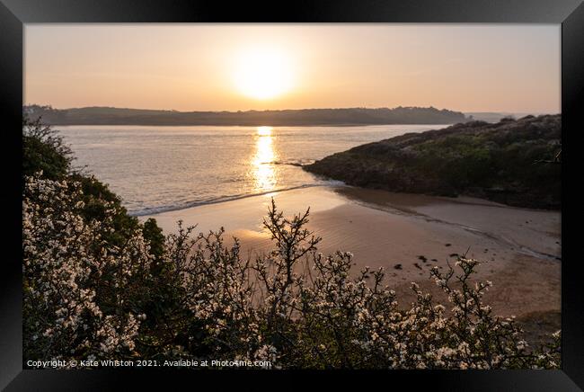 Sunrise over St Gerorge's Well Framed Print by Kate Whiston