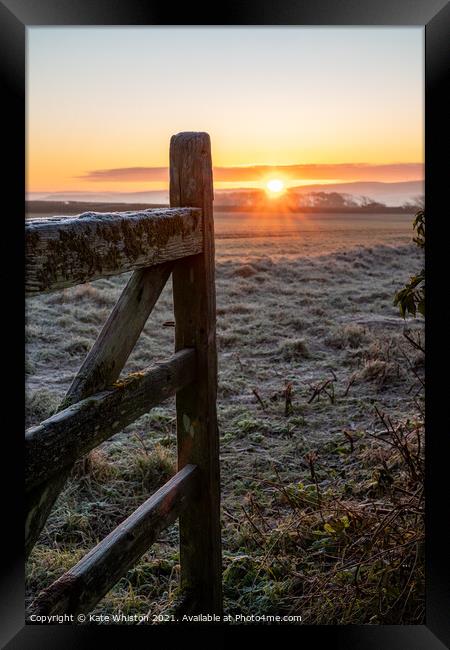 Gate To The Sun Framed Print by Kate Whiston