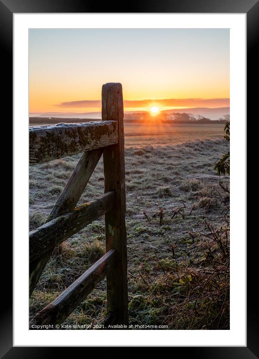 Gate To The Sun Framed Mounted Print by Kate Whiston