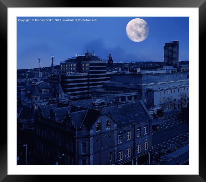 Night in Sheffield Framed Mounted Print by Rachael Smith