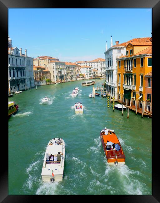 Sightseeing in Venice Framed Print by Rachael Smith