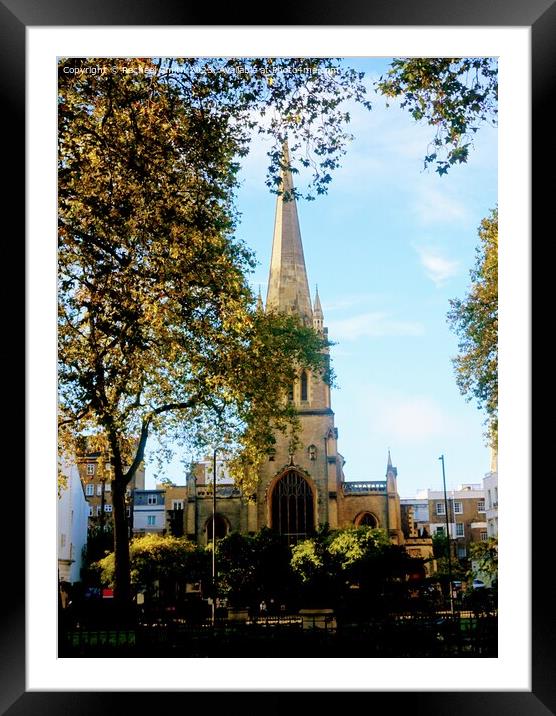 Paddington Church Framed Mounted Print by Rachael Smith