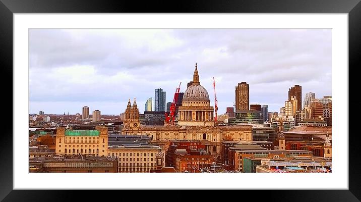 St Paul's Cathedral  Framed Mounted Print by Rachael Smith