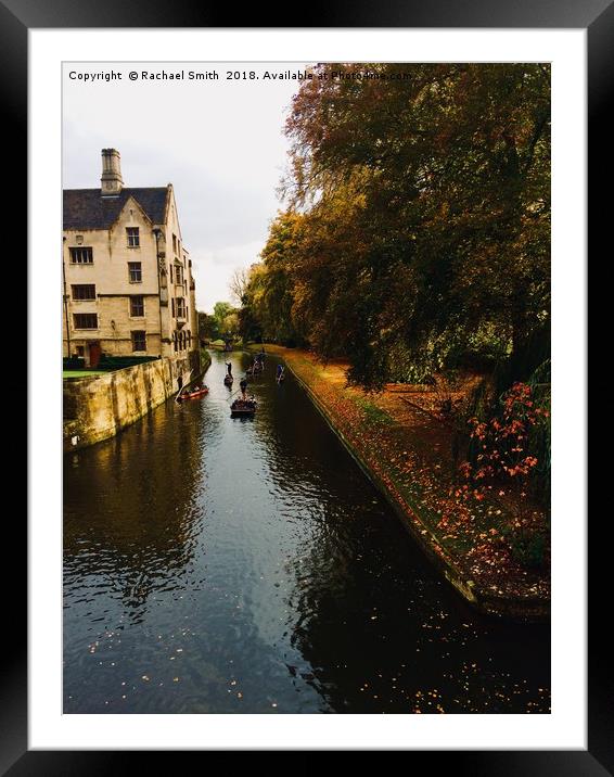 Cambridge River Cam Framed Mounted Print by Rachael Smith