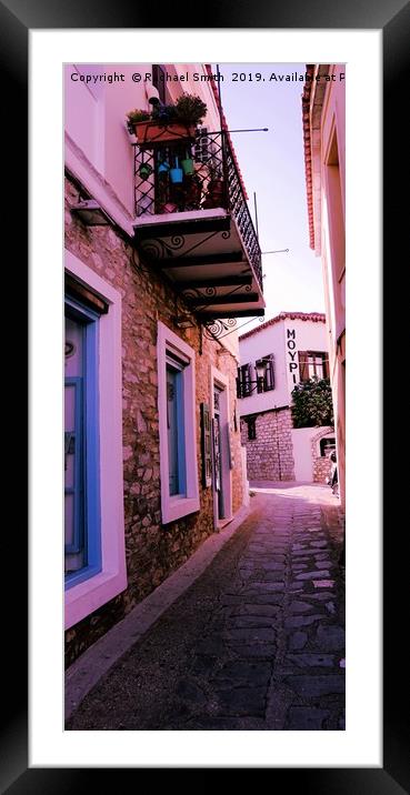 Summer in Skiathos  Framed Mounted Print by Rachael Smith