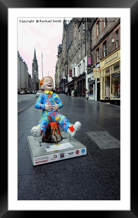 The Laughing Man Edinburgh Framed Mounted Print by Rachael Smith