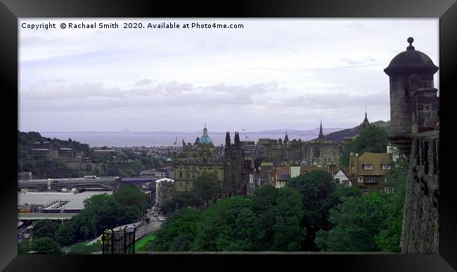 Landscape view from Edinburgh Framed Print by Rachael Smith