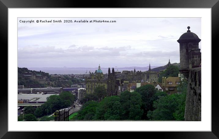 Landscape view from Edinburgh Framed Mounted Print by Rachael Smith