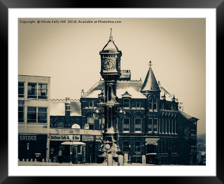 The Clock Framed Mounted Print by NKH10 Photography