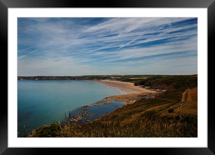 Summer Beach Framed Mounted Print by Cassi Moghan