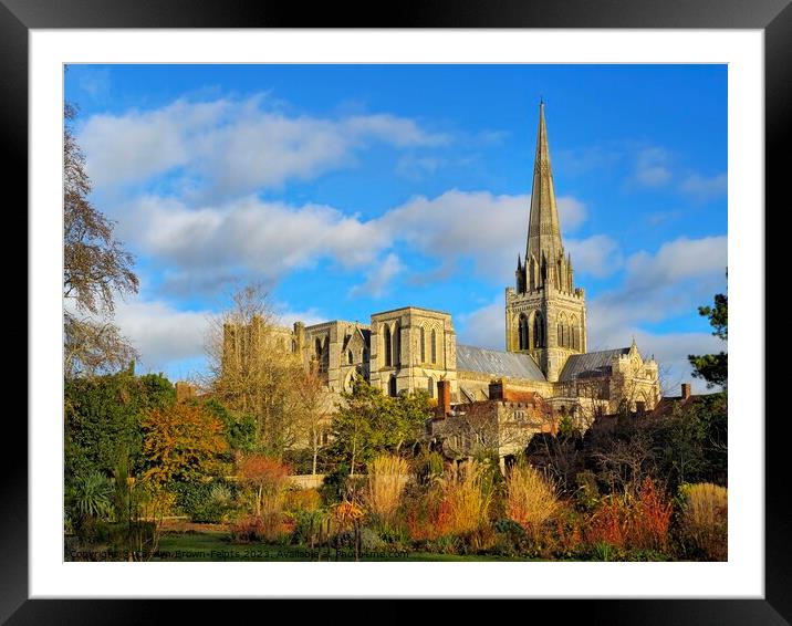 Chichester Cathedral Framed Mounted Print by Carolyn Brown-Felpts
