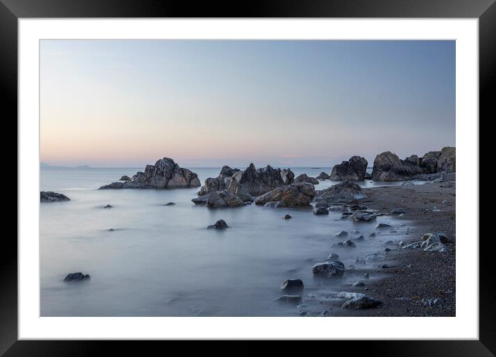 Moonscape beach (Ayrshire) Framed Mounted Print by Robert McCristall