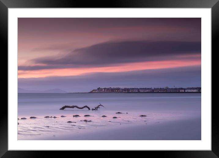Troon Sunset Framed Mounted Print by Robert McCristall