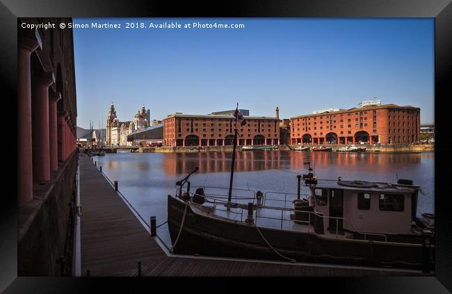 The Modern History of Liverpool Framed Print by Simon Martinez